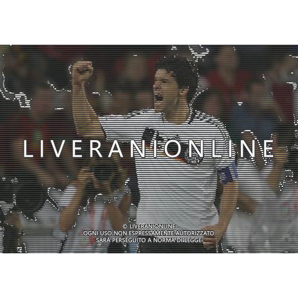 PORTOGALLO-GERMANIA EUROPEI 2008 19/06/2008 NELLA FOTO esultanza dopo il gol di michael ballack FOTO LUZZANI-AG ALDO LIVERANI