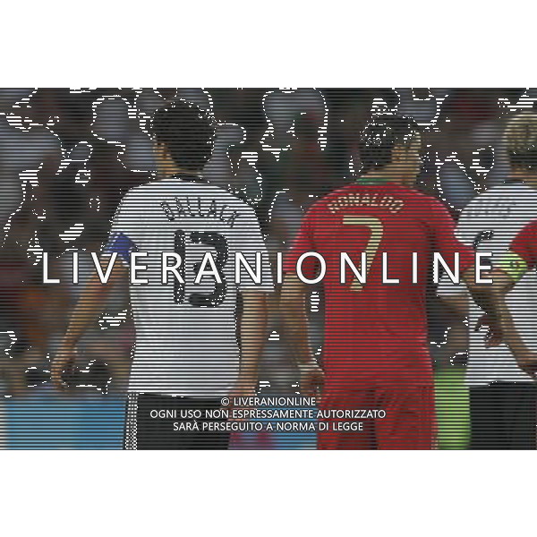 PORTOGALLO-GERMANIA EUROPEI 2008 19/06/2008 NELLA FOTO michael ballack e cristiano ronaldo FOTO LUZZANI-AG ALDO LIVERANI