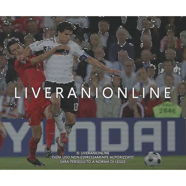 PORTOGALLO-GERMANIA EURO 2008 19/06/2008 NELLA FOTO ballack e ferreira FOTO MARCO LUZZANI-AG ALDO LIVERANI