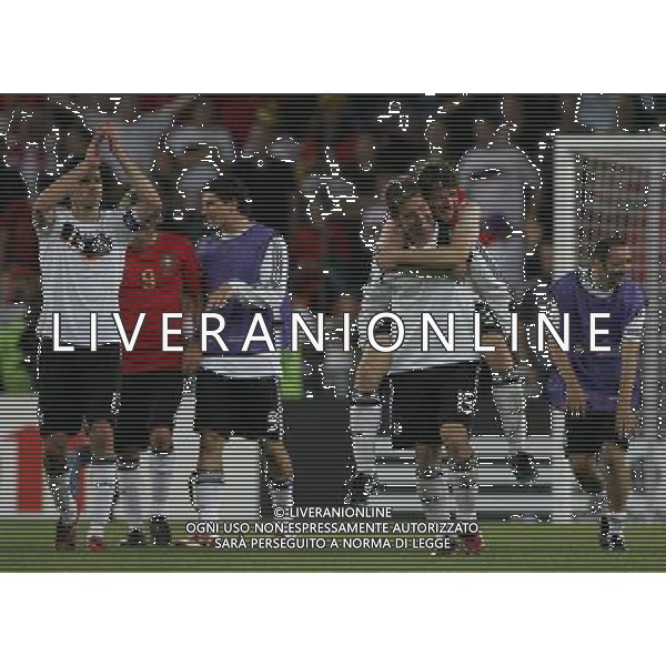 Portogallo - Germania Campionato 19/06/2008 Europei Basilea nella foto esultanza dei giocatori della germania a fine gara ph luzzani/Ag. Aldo Liverani sas