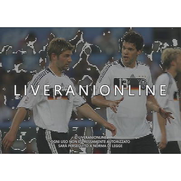 Basilea 19-06-2008 Campionato europeo calcio EURO2008 Portogallo-Germania 2:3 nella foto michael ballack e tomas hitzelsperger ph marco luzzani/ag aldo liverani s.a.s. 