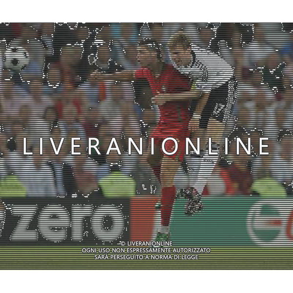 Basilea 19-06-2008 Campionato europeo calcio EURO2008 Portogallo-Germania 2:3 nella foto cristiano ronaldo e per mertesacker ph marco luzzani/ag aldo liverani s.a.s. 