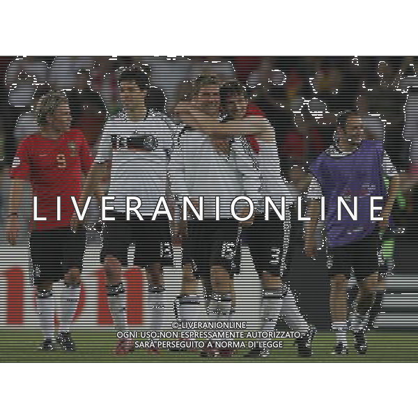 Basilea 19-06-2008 Campionato europeo calcio EURO2008 Portogallo-Germania 2:3 nella foto germania esultanza finale ph marco luzzani/ag aldo liverani s.a.s. 