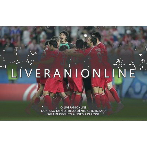 CROAZIA-TURCHIA EURO 2008 20/06/2008 NELLA FOTO ESULTANZA TURCHIA FOTOFIRO-AG ALDO LIVERANI 