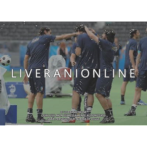 Allenamento Nazionale Italiana a Vienna Vienna - 21.06.2008 Nella Foto:GATTUSO GENNARO E BORRIELLO MARCO SCHERZANO CON TONI LUCA /Ph.Vitez-Ag. Aldo Liverani