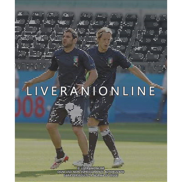 Allenamento Nazionale Italiana a Vienna Vienna - 21.06.2008 Nella Foto:PERROTTA SIMONE-AMBROSINI MASSIMO /Ph.Vitez-Ag. Aldo Liverani