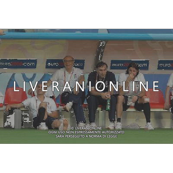 Allenamento Nazionale Italiana a Vienna Vienna - 21.06.2008 Nella Foto:CANNAVARO FABIO E BARZAGLI ANDREA IN PANCHINA INFORTUNATI /Ph.Vitez-Ag. Aldo Liverani