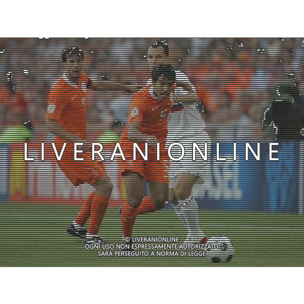 Olanda - Russia 21/06/2008 Europei basilea nella foto van bronckhorst, ignashevich e van nilsterooy Ph luzzani/Ag. Aldo Liverani Sas