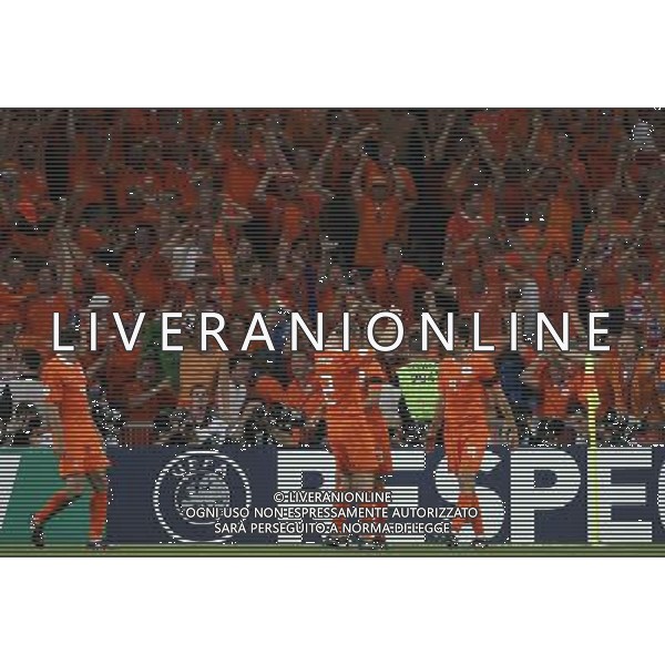 Olanda - Russia 21/06/2008 Europei basilea nella foto esultanza dopo il gol del pareggio di ruud van nilsterooy Ph luzzani/Ag. Aldo Liverani Sas