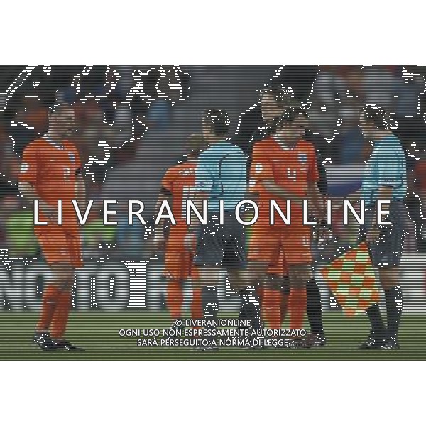 Olanda - Russia 21/06/2008 Europei basilea nella foto la delusione dei giocatori dell\'olanda a fine gara Ph luzzani/Ag. Aldo Liverani Sas