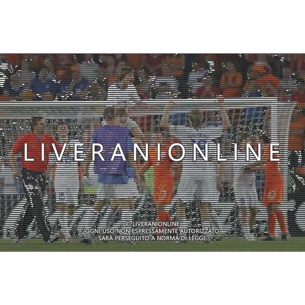 Olanda - Russia 21/06/2008 Europei basilea nella foto l\'esultanza dei giocatori della russia a fine gara Ph luzzani/Ag. Aldo Liverani Sas