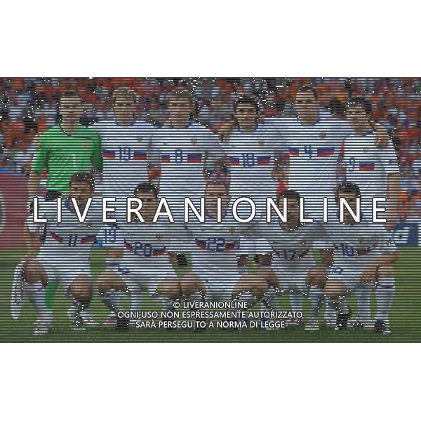 Olanda - Russia 21/06/2008 Europei basilea nella foto la formazione della russia Ph luzzani/Ag. Aldo Liverani Sas
