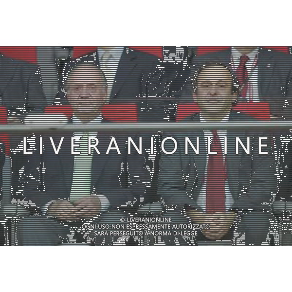 Spagna - Italia Europei 22/06/2008 Vienna nella foto Re Juan Carlos con Michel Platini ph luzzani/Ag. Aldo Liverani Sas