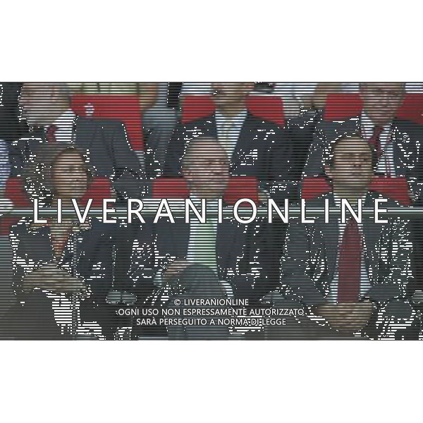 Spagna - Italia Europei 22/06/2008 Vienna nella foto Re Juan carlos con la moglie e Michel Platini ph luzzani/Ag. Aldo Liverani Sas