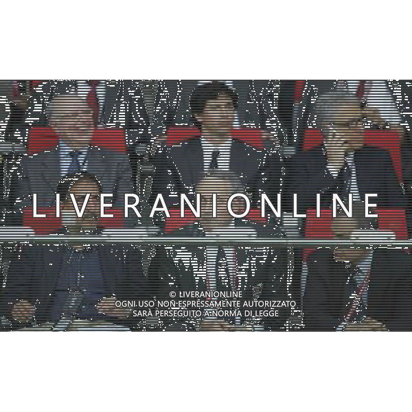 Spagna - Italia Europei 22/06/2008 Vienna nella foto demetrio Albertini, Antonio Matarrese, ignazio la russa, giancarlo abete e gianni petrucci in tribuna d\'onore ph luzzani/Ag. Aldo Liverani Sas