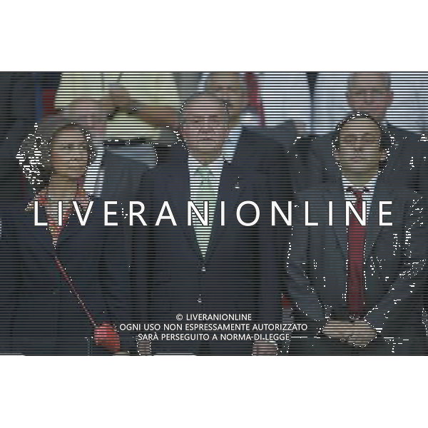 Spagna - Italia Europei 22/06/2008 Vienna nella foto Re Juan carlos e Michel Platini ph luzzani/Ag. Aldo Liverani Sas