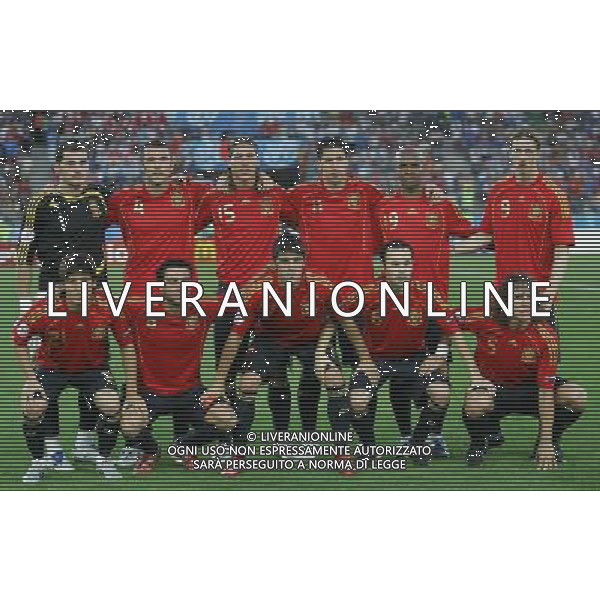 Spagna - Italia Europei 22/06/2008 Vienna nella foto formazione spagna ph luzzani/Ag. Aldo Liverani Sas