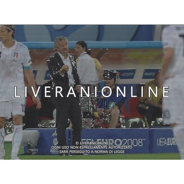 UEFA EURO 2008 Quarti di Finale M28 - Spagna-Italia Vienna - 22.06.2008 Spagna-Italia Nella Foto:DONADONI /Ph.Vitez-Ag. Aldo Liverani