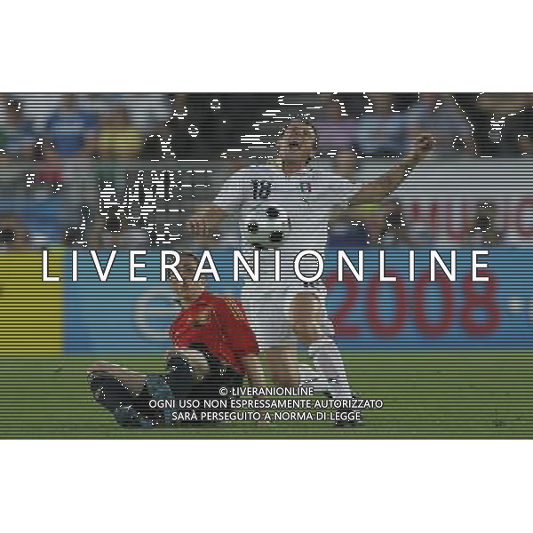 Spagna - Italia Europei 22/06/2008 Vienna nella foto antonio cassano e fernando torres ph luzzani/Ag. Aldo Liverani Sas