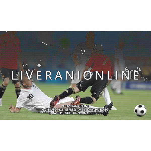 UEFA EURO 2008 Quarti di Finale M28 - Spagna-Italia Vienna - 22.06.2008 Spagna-Italia Nella Foto:DE ROSSI-VILLA /Ph.Vitez-Ag. Aldo Liverani