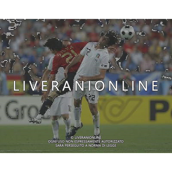 Spagna - Italia Europei 22/06/2008 Vienna nella foto alberto aquilani e david silva ph luzzani/Ag. Aldo Liverani Sas