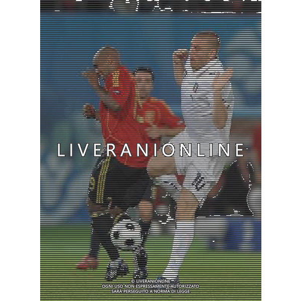 UEFA EURO 2008 Quarti di Finale M28 - Spagna-Italia Vienna - 22.06.2008 Spagna-Italia Nella Foto:DE ROSSI-SENNA /Ph.Vitez-Ag. Aldo Liverani