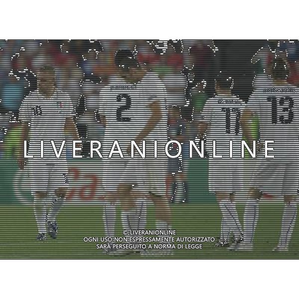 Spagna - Italia Europei 22/06/2008 Vienna nella foto la delusione dei giocatori italiani a fine gara ph luzzani/Ag. Aldo Liverani Sas