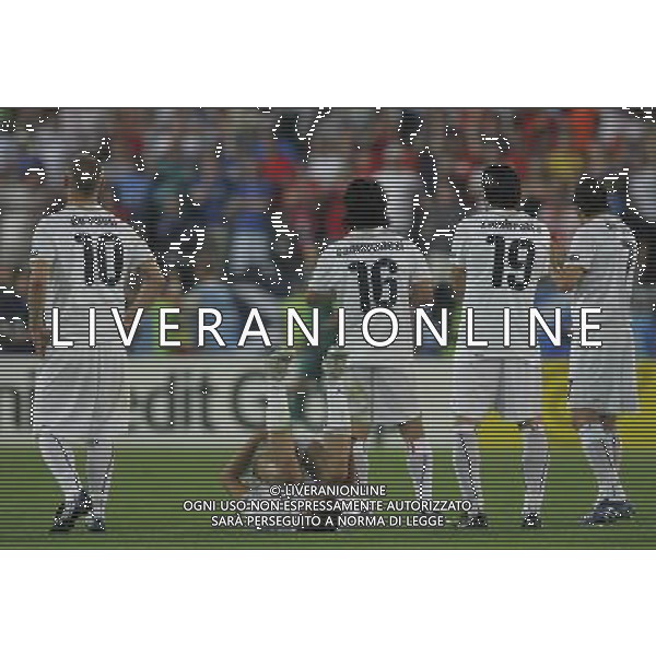 Spagna - Italia Europei 22/06/2008 Vienna nella foto la delusione dei giocatoti italiani a fine gara ph luzzani/Ag. Aldo Liverani Sas