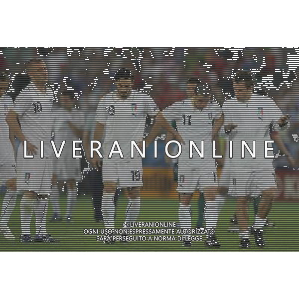 Spagna - Italia Europei 22/06/2008 Vienna nella foto la delusione dei giocatori italian a fine gara - antonio cassano consola di natale ph luzzani/Ag. Aldo Liverani Sas