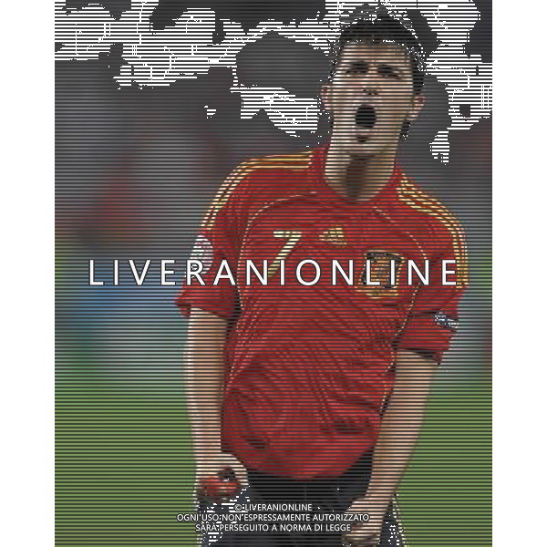 UEFA EURO 2008 Quarti di Finale M28 - Spagna-Italia Vienna - 22.06.2008 Spagna-Italia Nella Foto:VILLA ESULTA DOPO IL RIGORE /Ph.Vitez-Ag. Aldo Liverani