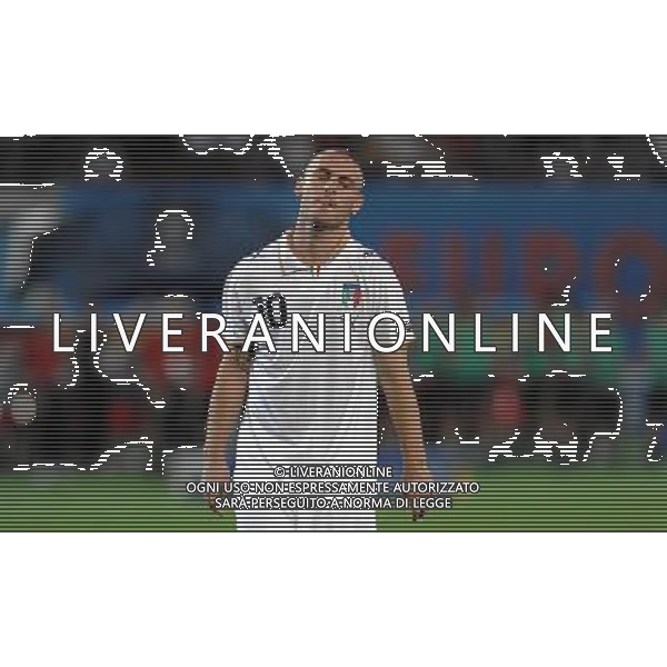 UEFA EURO 2008 Quarti di Finale M28 - Spagna-Italia Vienna - 22.06.2008 Spagna-Italia Nella Foto:DELUSIONE DE ROSSI DOPO IL RIGORE SBAGLIATO /Ph.Vitez-Ag. Aldo Liverani