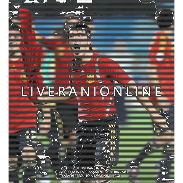 UEFA EURO 2008 Quarti di Finale M28 - Spagna-Italia Vienna - 22.06.2008 Spagna-Italia Nella Foto:VILLA ESULTANZA FINALE /Ph.Vitez-Ag. Aldo Liverani