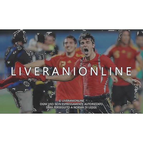 UEFA EURO 2008 Quarti di Finale M28 - Spagna-Italia Vienna - 22.06.2008 Spagna-Italia Nella Foto:VILLA ESULTANZA FINALE /Ph.Vitez-Ag. Aldo Liverani