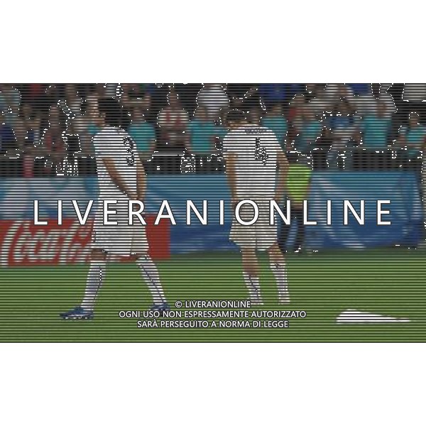 UEFA EURO 2008 Quarti di Finale M28 - Spagna-Italia Vienna - 22.06.2008 Spagna-Italia Nella Foto:DELUSIONE CHIELLINI E GROSSO /Ph.Vitez-Ag. Aldo Liverani