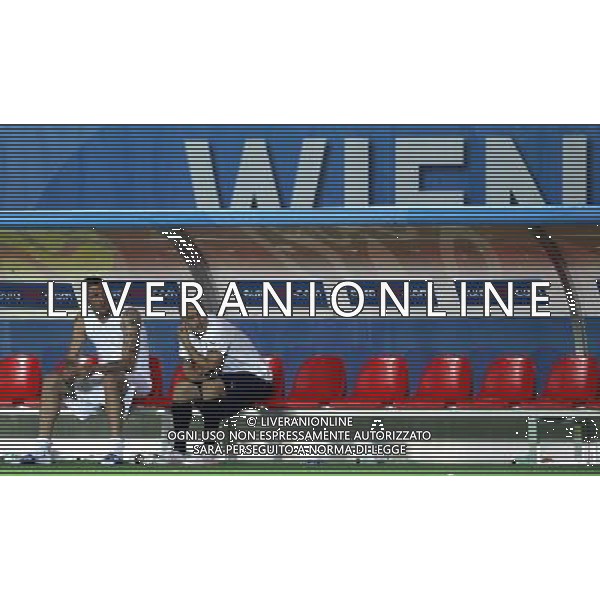 Spagna - Italia Europei 22/06/2008 Vienna nella foto la delusione dei giocatori italiani a fine gara - fabio cannavaro e marco materazzi in panchina ph luzzani/Ag. Aldo Liverani Sas