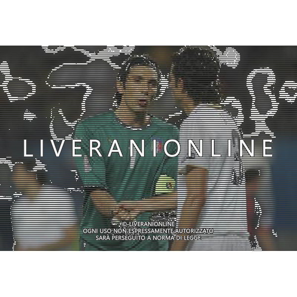 Vienna (AUT) 22-06-2008 Campionato europeo calcio EURO2008 quarto di finale spagna-italia nella foto gianluigi buffon e fabio grosso ph marco luzzani/ag aldo liverani s.a.s.