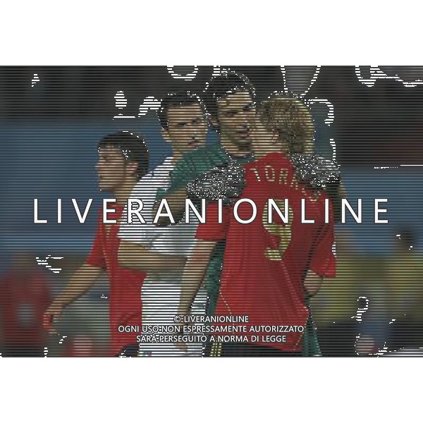 Vienna (AUT) 22-06-2008 Campionato europeo calcio EURO2008 quarto di finale spagna-italia nella foto gianluigi buffon, fernando torres e christian panucci ph marco luzzani/ag aldo liverani s.a.s.