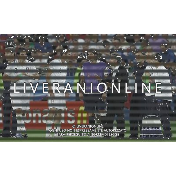 Vienna (AUT) 22-06-2008 Campionato europeo calcio EURO2008 quarto di finale spagna-italia nella foto roberto donadoni e giorgio chiellini ph marco luzzani/ag aldo liverani s.a.s.