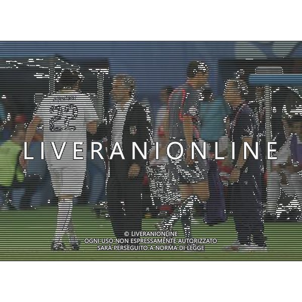 Vienna (AUT) 22-06-2008 Campionato europeo calcio EURO2008 quarto di finale spagna-italia nella foto roberto donadoni e alberto aquilani ph marco luzzani/ag aldo liverani s.a.s.