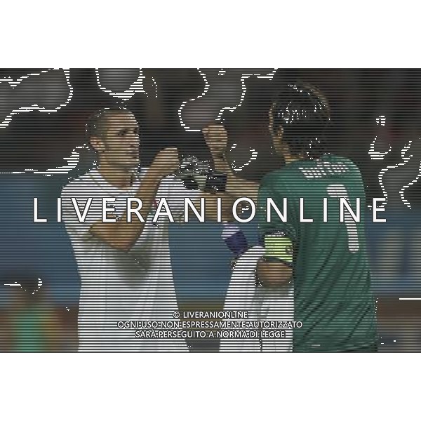 Vienna (AUT) 22-06-2008 Campionato europeo calcio EURO2008 quarto di finale spagna-italia nella foto gianluigi buffon e giorgio chiellini ph marco luzzani/ag aldo liverani s.a.s.