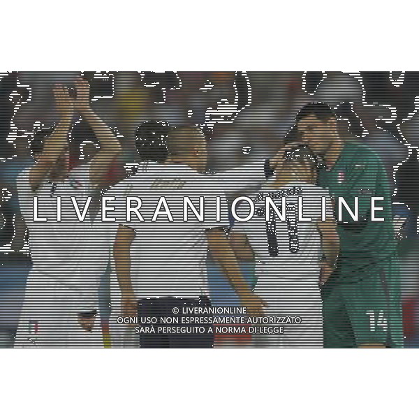 Vienna (AUT) 22-06-2008 Campionato europeo calcio EURO2008 quarto di finale spagna-italia nella foto fabio cannavaro e marco amelia consolano antonio di natale ph marco luzzani/ag aldo liverani s.a.s.