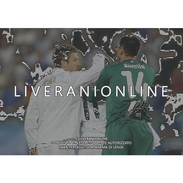 Vienna (AUT) 22-06-2008 Campionato europeo calcio EURO2008 quarto di finale spagna-italia nella fotoantonio cassano e marco amelia consolano antonio di natale ph marco luzzani/ag aldo liverani s.a.s.