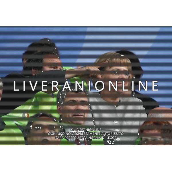 Germania - Turchia 25.06.2008 semifinale Europei nella foto Angela Merkel con Michel Platini copyright by firo sportphoto/Ag. Aldo Liverani Sas - ITALY ONLY -