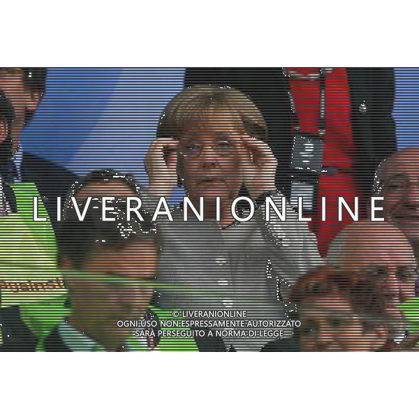 Germania - Turchia 25.06.2008 semifinale Europei nella foto Angela Merkel copyright by firo sportphoto/Ag. Aldo Liverani Sas - ITALY ONLY -