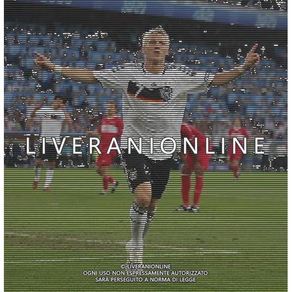 Germania - Turchia 25.06.2008 semifinali Europei nella foto esultanza dopo il gol di Bastian Schweinsteiger del 1-1 copyright by firo sportphoto/Ag. Aldo Liverani Sas - ITALY ONLY -