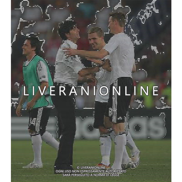 Germania - Turchia 25.06.2008 semifinali Europei nella foto esultanza di Joachim Low, con Lukas Podolski e Tim Borowski a fine gara copyright by firo sportphoto/Ag. Aldo Liverani Sas - ITALY ONLY -