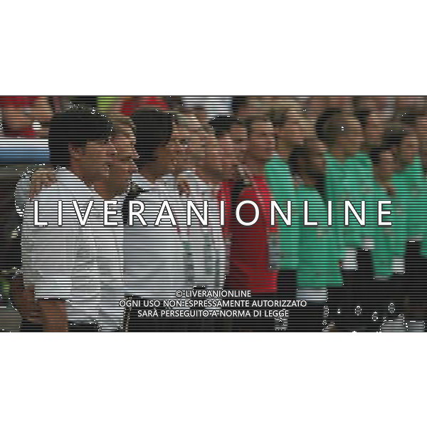 Germania - Turchia 25.06.2008 semifinali Europei nella foto Joachim Low e panchina durante l\'inno nazionale copyright by firo sportphoto/Ag. Aldo Liverani Sas - ITALY ONLY -