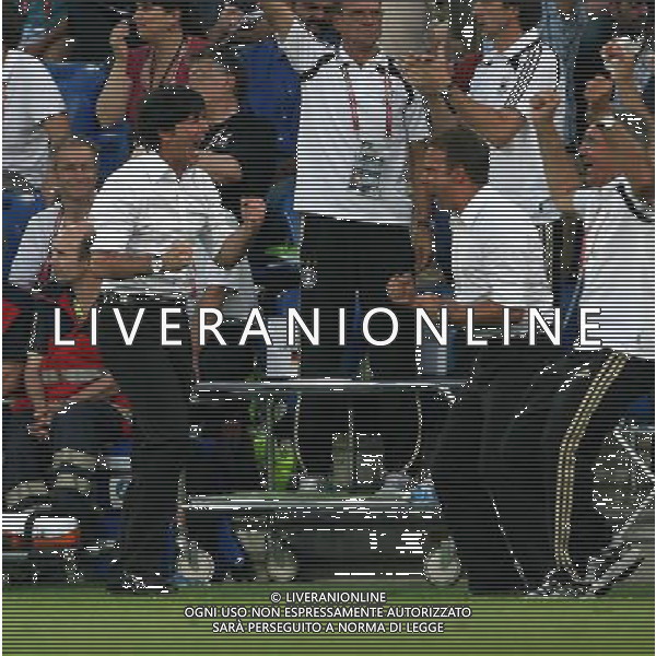 Germania - Turchia 25.06.2008 semifinali Europei nella foto esultanza di Joachim Low con Co-Trainer Hansi FLICK copyright by firo sportphoto/Ag. Aldo Liverani Sas - ITALY ONLY -