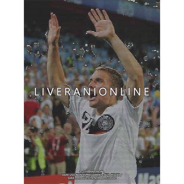 Germania - Turchia 25.06.2008 semifinali Europei nella foto esultanza di Lukas Podolski copyright by firo sportphoto/Ag. Aldo Liverani Sas - ITALY ONLY -