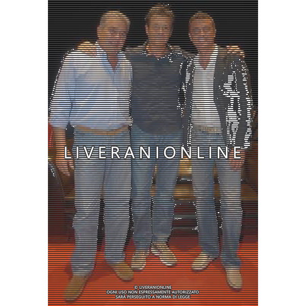 MILANO 26/6/2008 TEATRO SMERALDO PIAZZA XXV APRILE, 10 PRESENTAZIONE DELLA STAGIONE TEATRALE 2008/2009 NELLA FOTO I LEGNANESI (LUIGI CAMPISI, ANTONIO PROVASIO ED ENRICO DALCERI ) FOTO MARIO ROMANO/AG ALDO LIVERANI